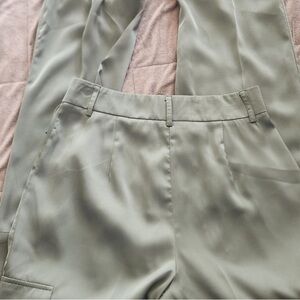 Superdown GREEN silk Cargo Pants